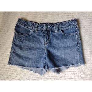Women's Route 66 Denim Jean Shorts Raw‎ Hem Size 5/6 Zipper Fly Vintage